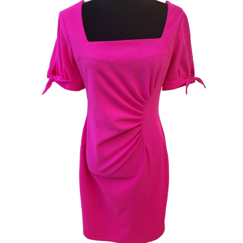 Luxury Designer Runway Cocktail Party Evening Elegant Glamour Bodycon Bow Dress